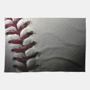 Close-up Baseball Tea Towel