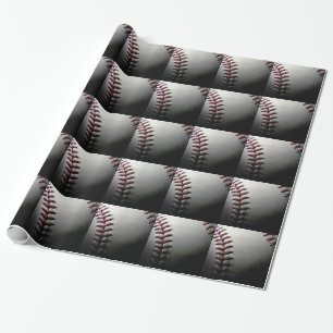 Close-up Baseball Wrapping Paper