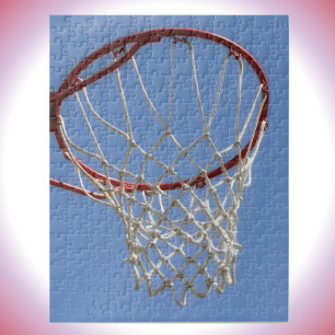 Close Up Basketball Hoop Sports Jigsaw Puzzle