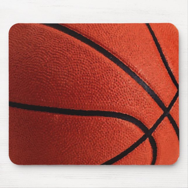 Close-up Basketball Mouse Pad (Front)