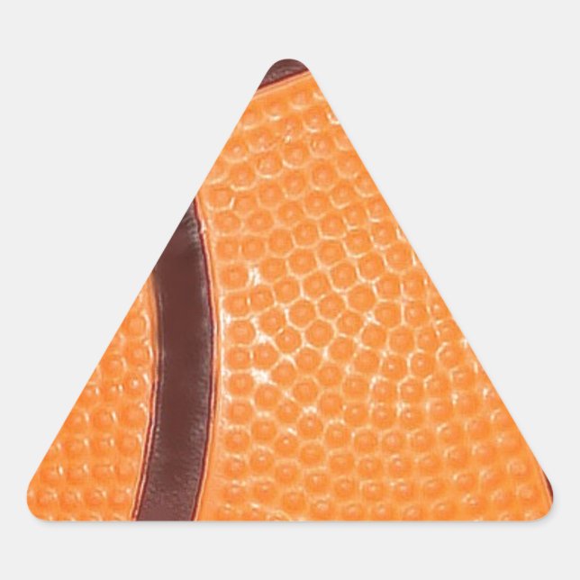 Close up Basketball Triangle Sticker (Front)