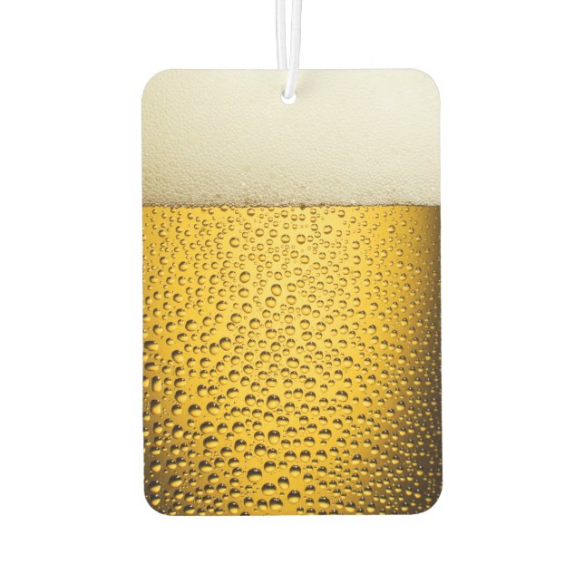 Close Up Beer Glass Air Freshener (Back)