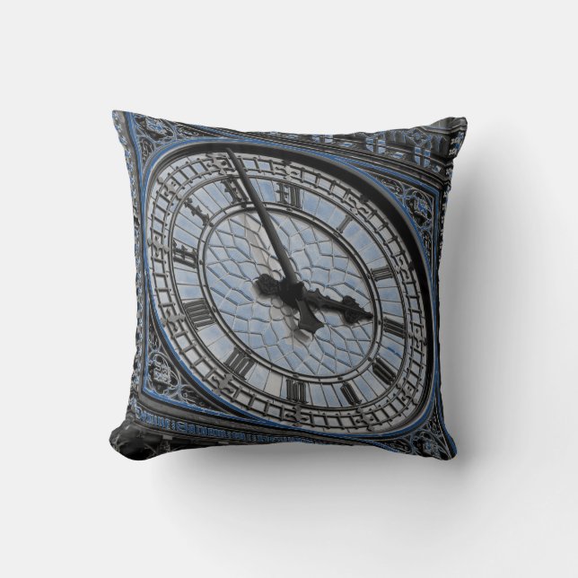 Close up Big Ben Clock Tower Travel Europe Cushion (Front)