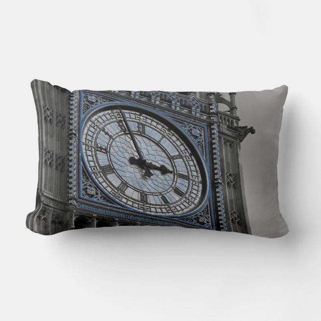 Close up Big Ben Clock Tower Travel Europe Lumbar Cushion (Front)