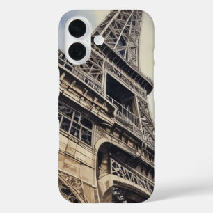 Close-up Eiffel Tower Paris Love City Travel iPhone 16 Case