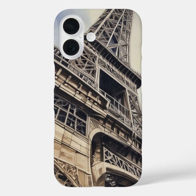 Close-up Eiffel Tower Paris Love City Travel Case-Mate iPhone Case (Back)