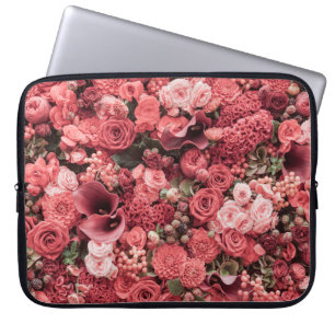 Close-up floral abstract background. laptop sleeve