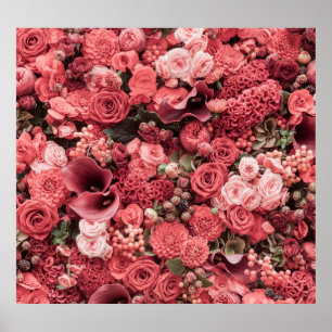 Close-up floral abstract background. poster
