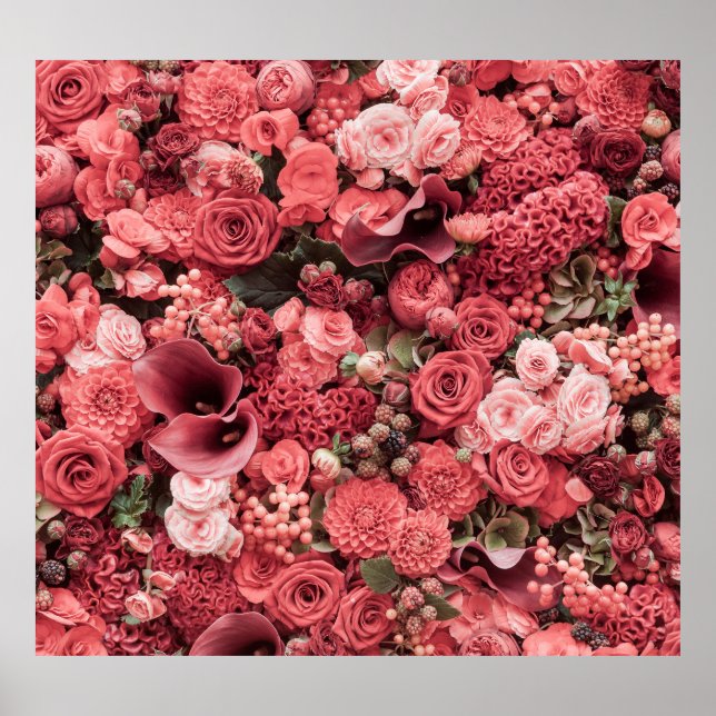 Close-up floral abstract background. poster (Front)
