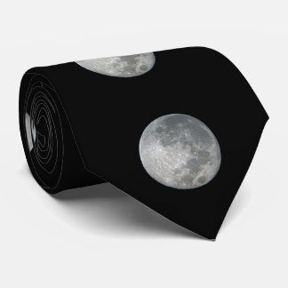 Close-Up Full Moon in the Night Sky. Photography Tie