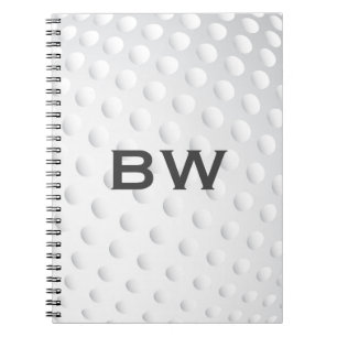 Close Up Golf Monogram Notebook
