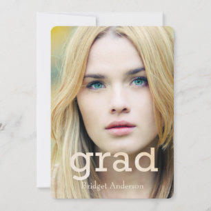 Close Up Graduation  Photo Announcement