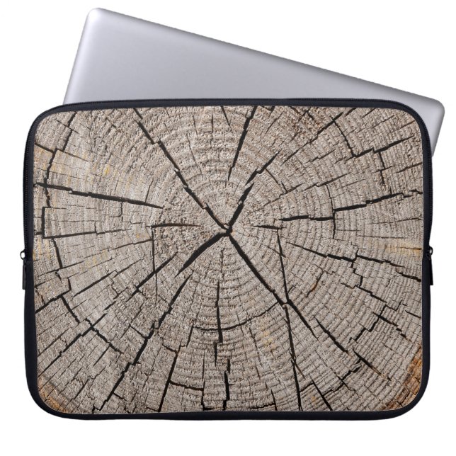 Close up grey background texture of old weathered  laptop sleeve (Front)