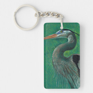 Close up heron key ring