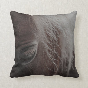 Close Up Horse Cushion