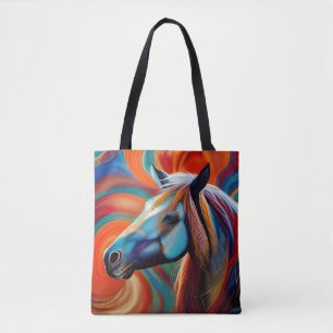 Close up Horse head Tote Bag