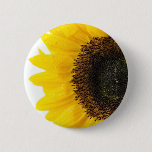 Close Up Image Of Sunflower 6 Cm Round Badge