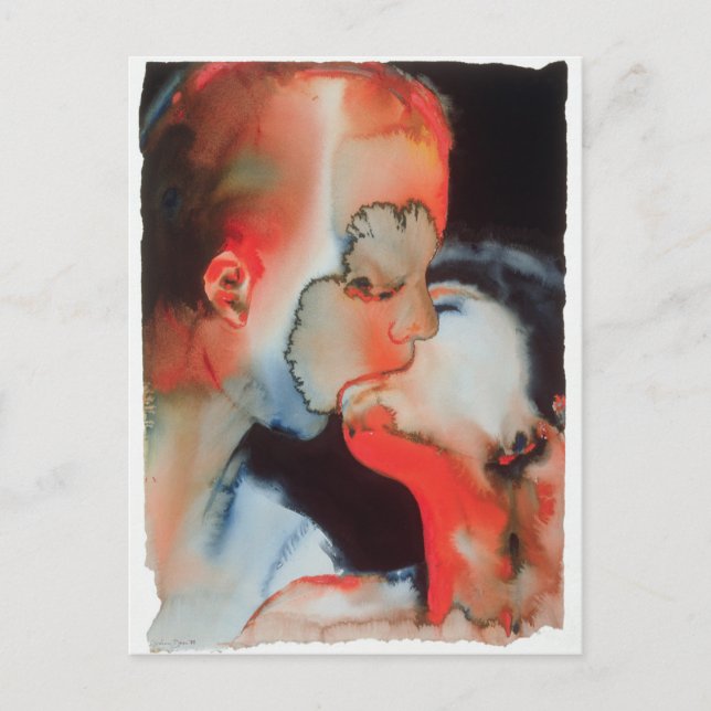 Close-up Kiss 1988 Postcard (Front)