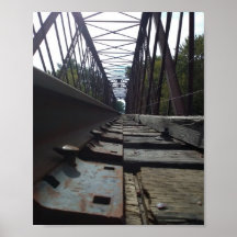 Close up low angle view Railroad Spike