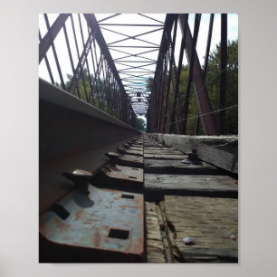 Close up low angle view Railroad Spike Poster