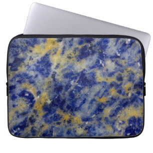 Close up of a Blue Sodalite Laptop Sleeve