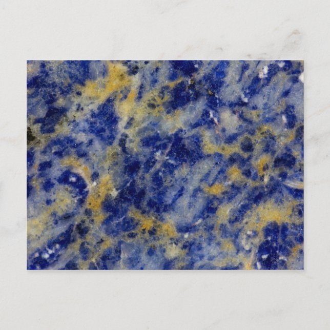 Close up of a Blue Sodalite Postcard (Front)