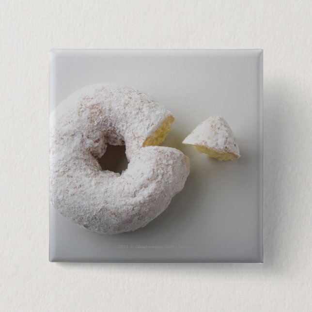 Close-up of a cake 15 cm square badge (Front)