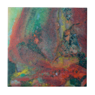 Close up of a Christmas Jasper Ceramic Tile