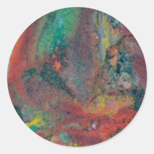 Close up of a Christmas Jasper Classic Round Sticker
