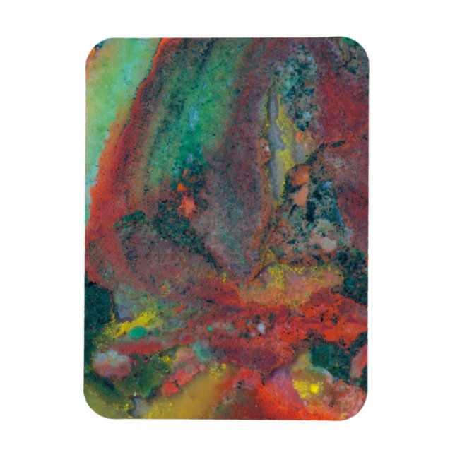 Close up of a Christmas Jasper Magnet (Vertical)