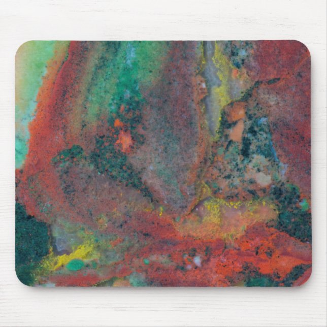 Close up of a Christmas Jasper Mouse Pad (Front)