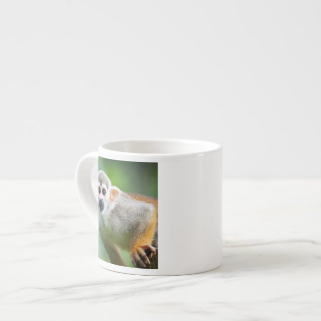 Close-up of a Common Squirrel Monkey Espresso Cup (Front Left)