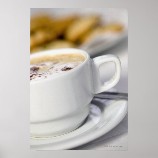 Close-up of a cup of coffee poster (Front)