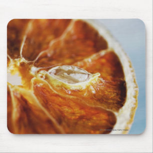 Close-up of a dried slice of lemon mouse pad