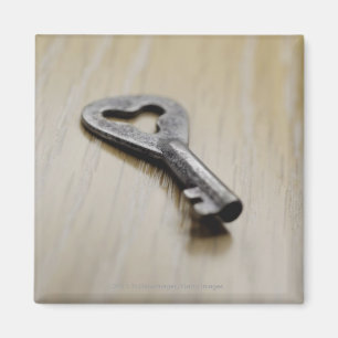 Close-up of a key magnet