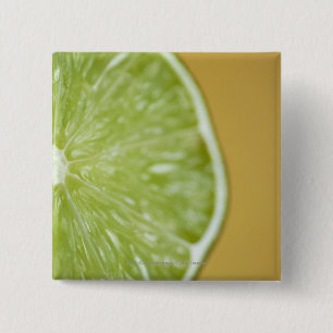 Close-up of a lemon slice 15 cm square badge