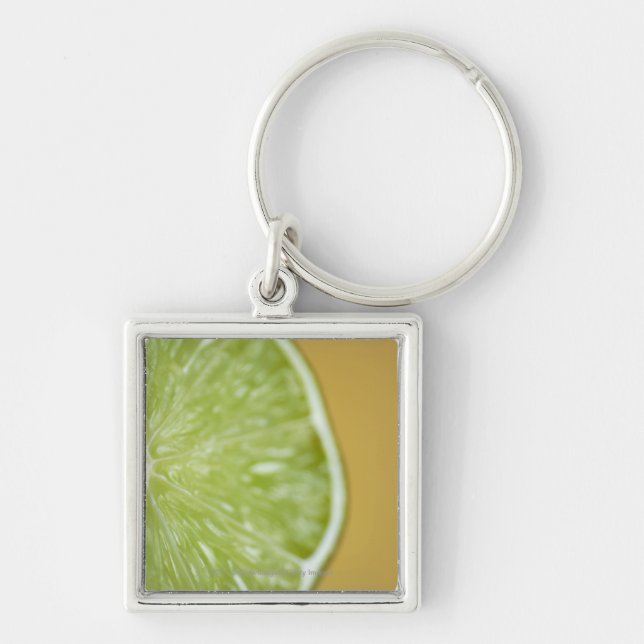 Close-up of a lemon slice key ring (Front)