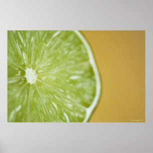 Close-up of a lemon slice poster