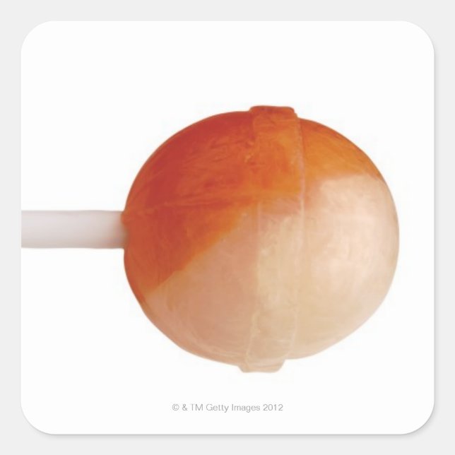 close-up of a lollipop square sticker (Front)