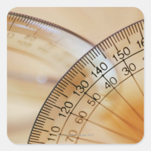 Close-up of a protractor square sticker