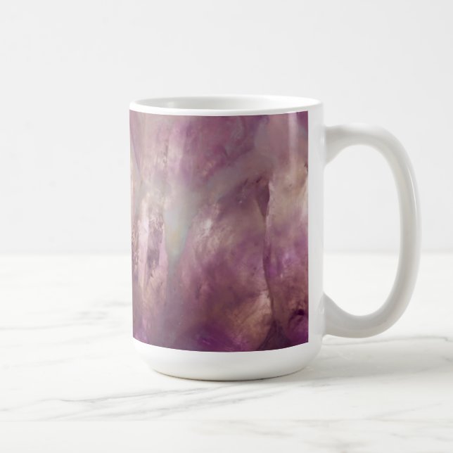 Close up of a purple Amethyst Coffee Mug (Right)