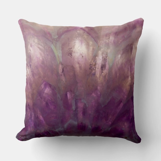 Close up of a purple Amethyst Cushion (Front)