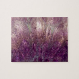 Close up of a purple Amethyst Jigsaw Puzzle
