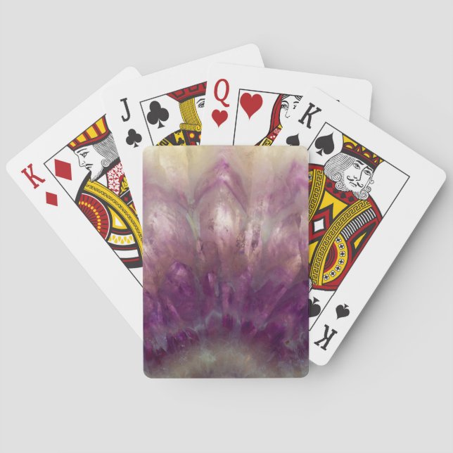 Close up of a purple Amethyst Playing Cards (Back)