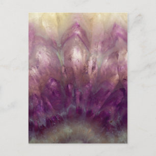 Close up of a purple Amethyst Postcard
