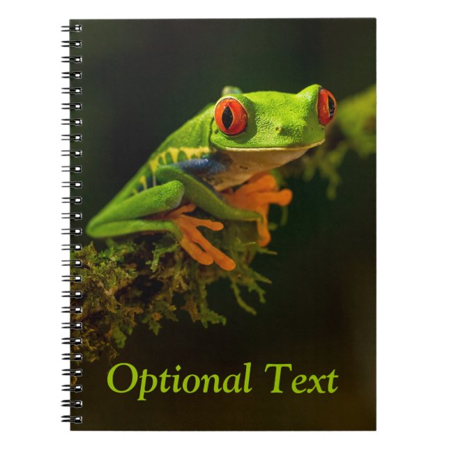Close up of a Red Eyed Tree Frog #1 Notebook (Front)