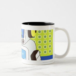 Close-up of a robot Two-Tone coffee mug