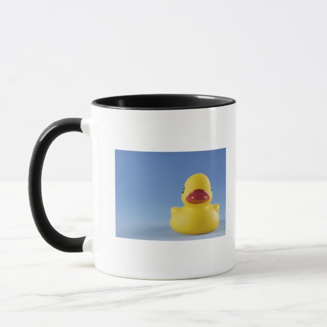 Close-up of a rubber duck mug (Left)