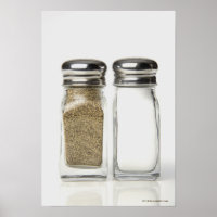 Close-up of a salt and a pepper shaker 2