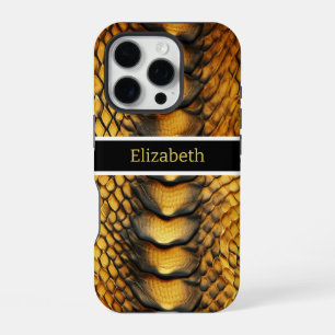 Close-up of a snake's vibrant skin iPhone 16 pro case